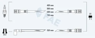 Súper Precio Juego de cables de encendido FAE 83.890